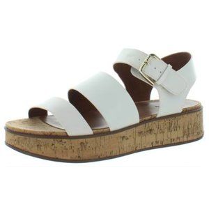 Naturalizer Womens Brooke Flatform Sandals Faux Leather Ankle Strap